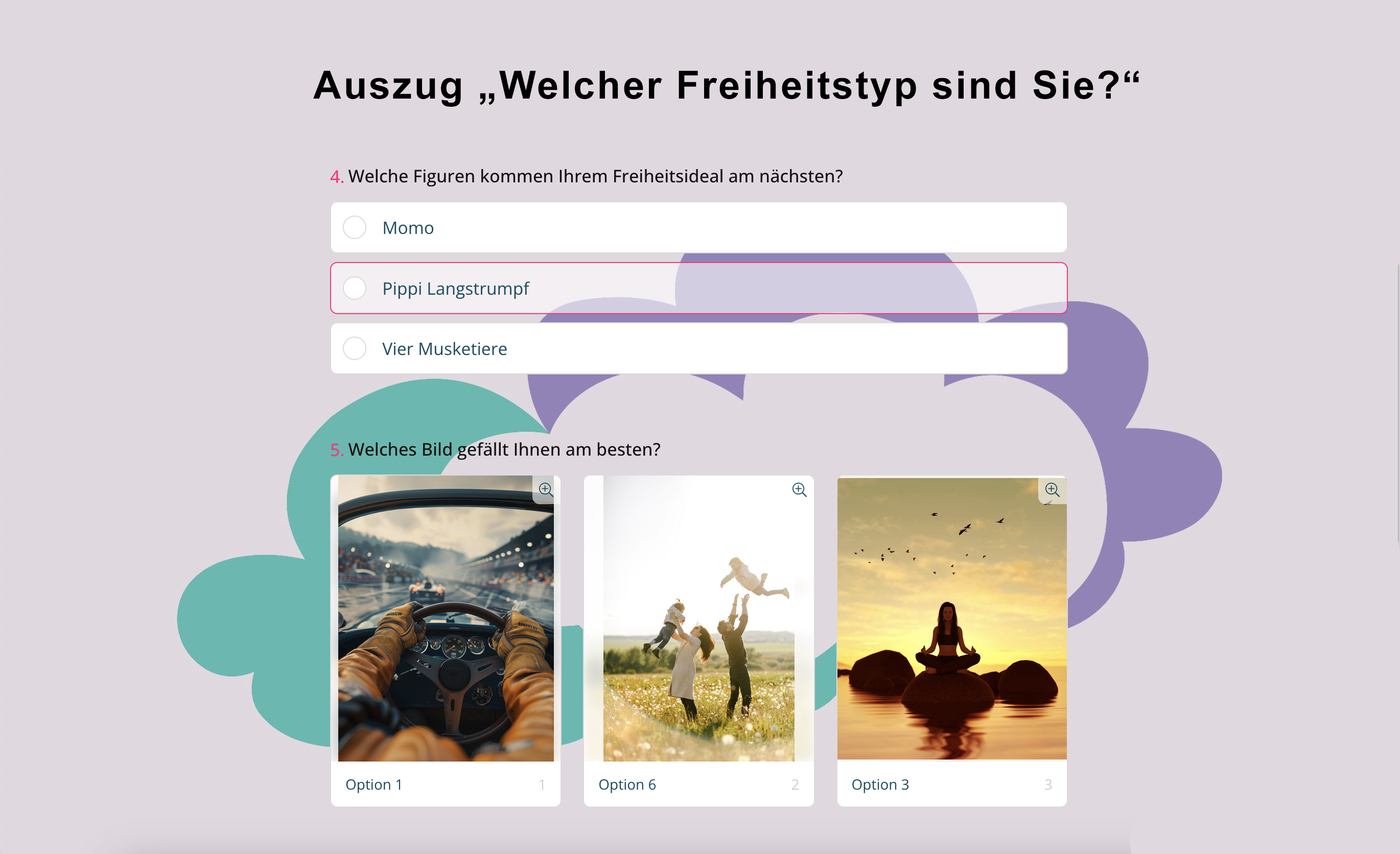 Quizspiel: Welcher Freiheitstyp sind Sie?